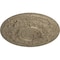 Ekena Millwork Oslo Ceiling Medallion (Fits Canopies up to 10 1/2"), 28 1/8"OD x 1 3/4"P, Gobi Desert Crackle CM28OSGDC - alternate 4